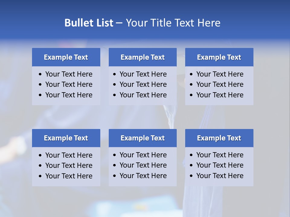 A Person In A Graduation Cap And Gown PowerPoint Template