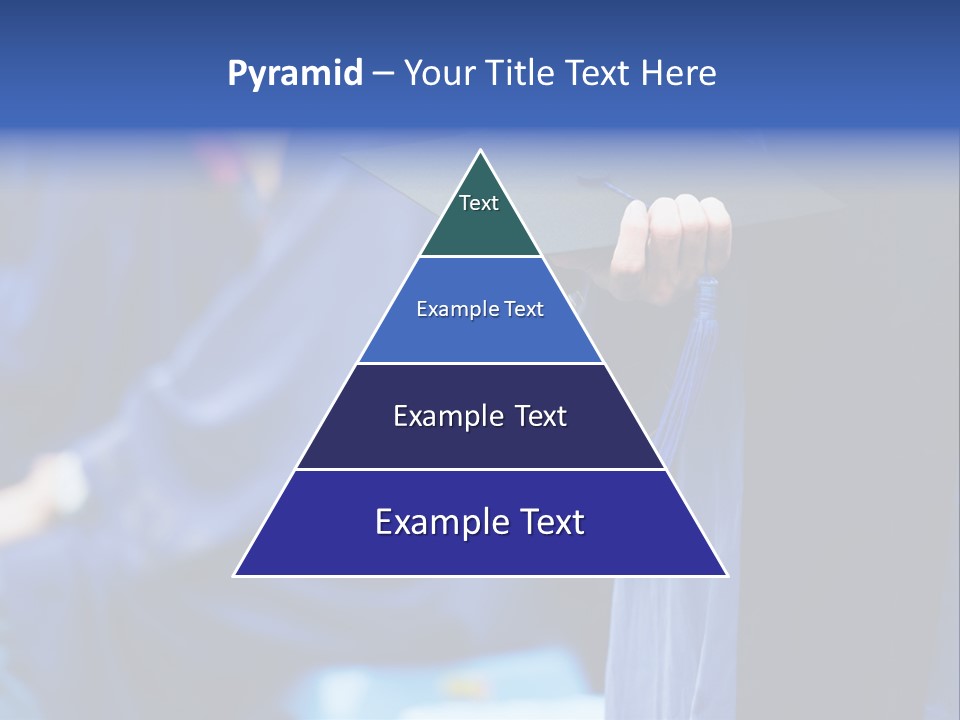 A Person In A Graduation Cap And Gown PowerPoint Template