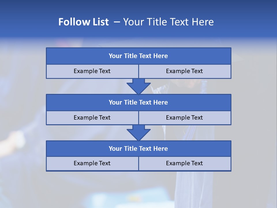 A Person In A Graduation Cap And Gown PowerPoint Template