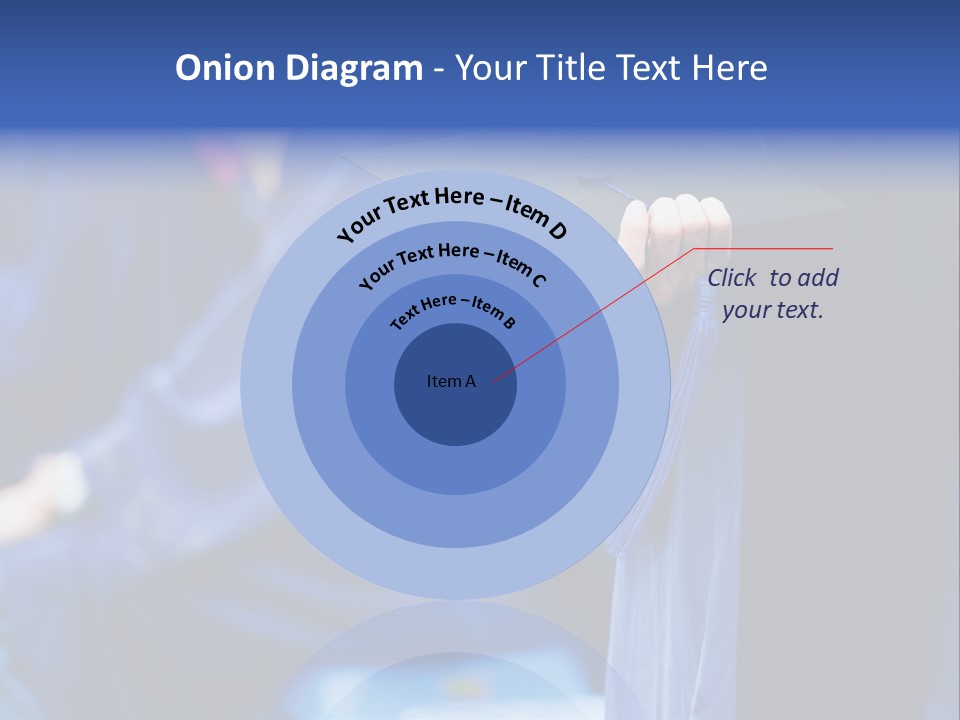 A Person In A Graduation Cap And Gown PowerPoint Template