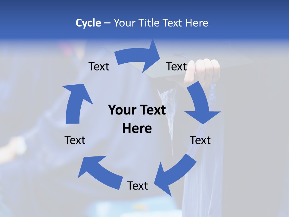 A Person In A Graduation Cap And Gown PowerPoint Template