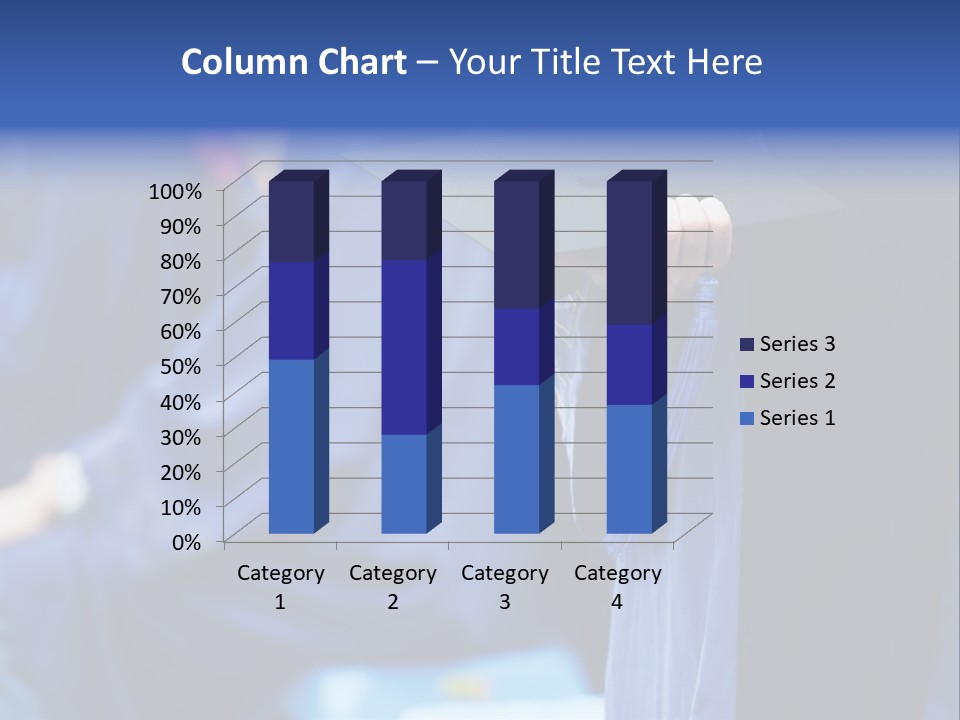 A Person In A Graduation Cap And Gown PowerPoint Template