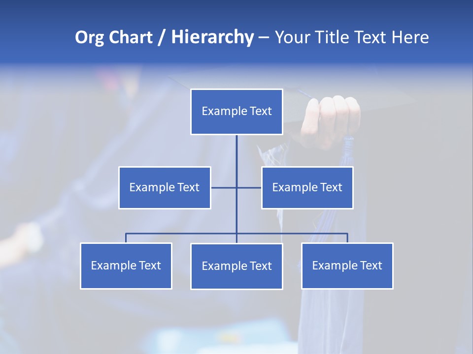 A Person In A Graduation Cap And Gown PowerPoint Template