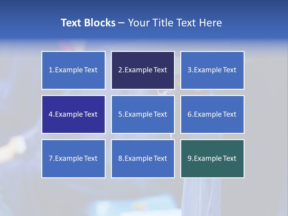 A Person In A Graduation Cap And Gown PowerPoint Template