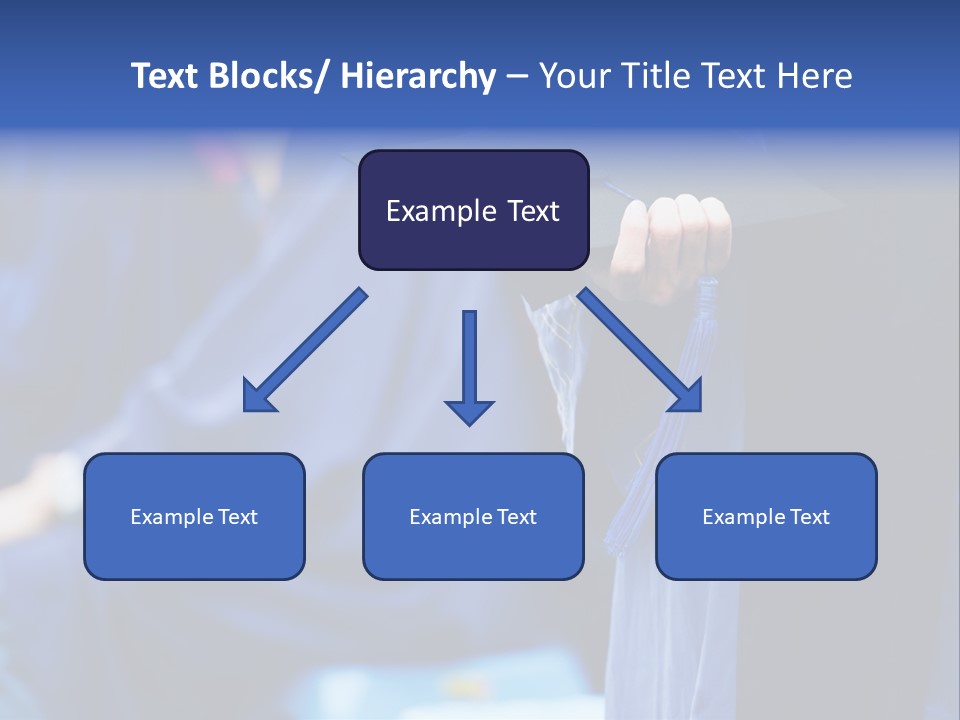 A Person In A Graduation Cap And Gown PowerPoint Template