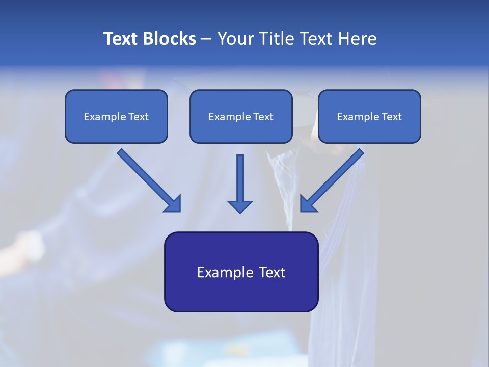 A Person In A Graduation Cap And Gown PowerPoint Template