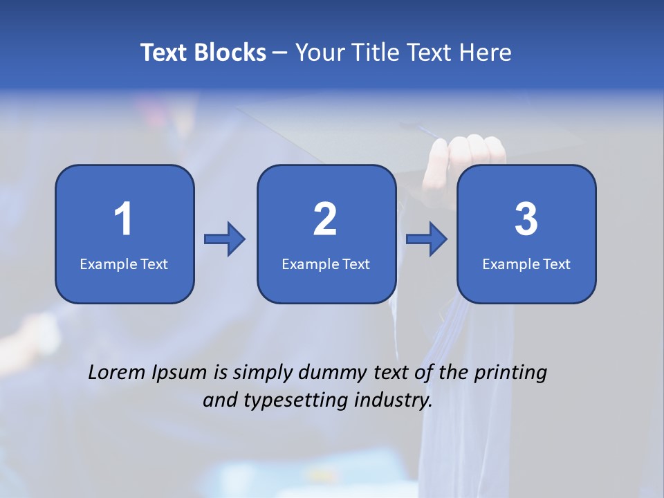 A Person In A Graduation Cap And Gown PowerPoint Template