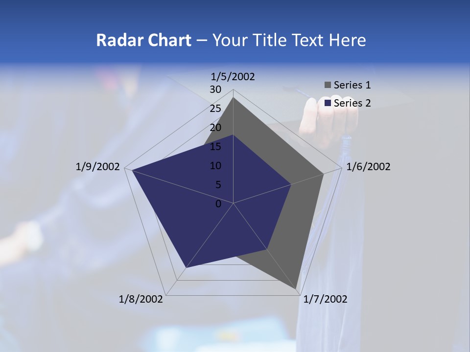 A Person In A Graduation Cap And Gown PowerPoint Template