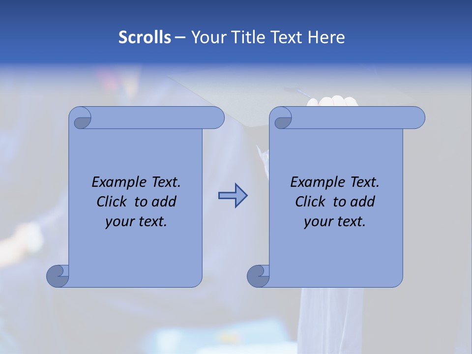 A Person In A Graduation Cap And Gown PowerPoint Template