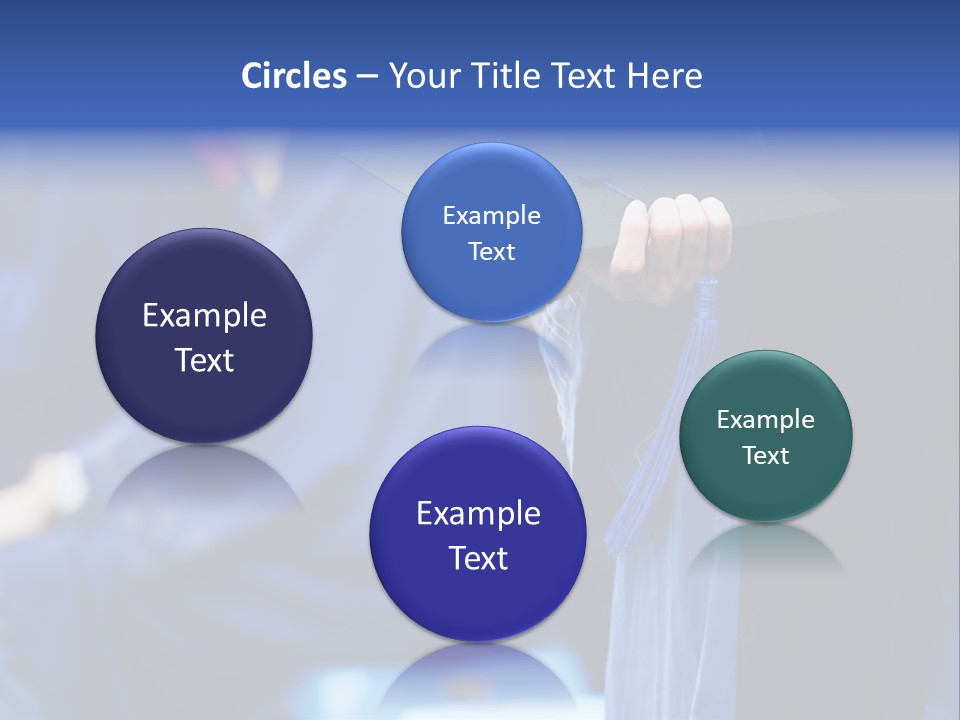 A Person In A Graduation Cap And Gown PowerPoint Template