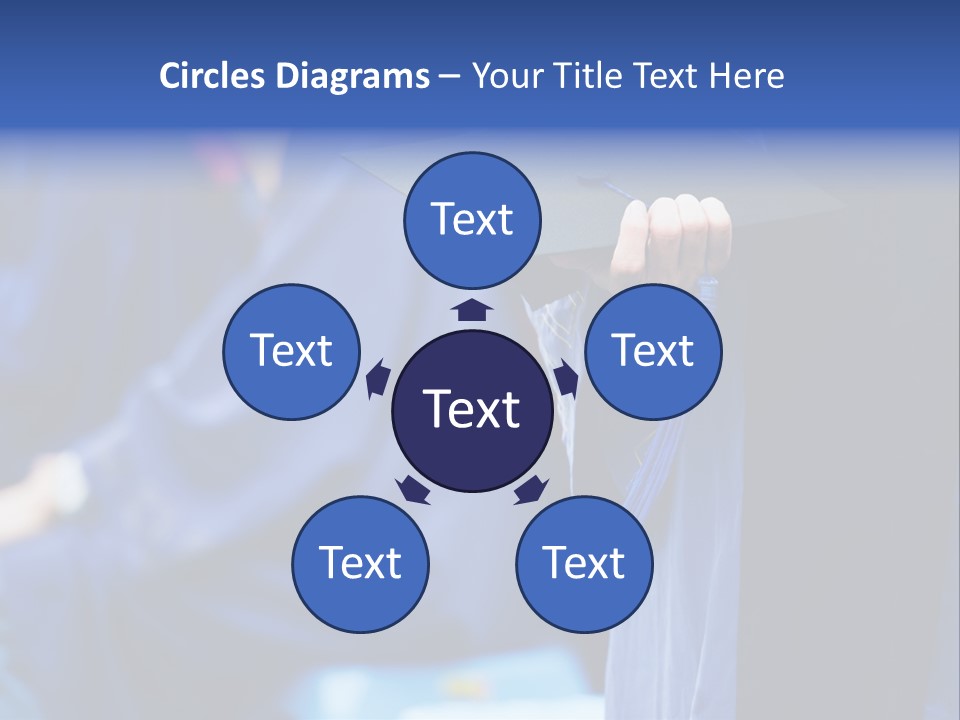 A Person In A Graduation Cap And Gown PowerPoint Template