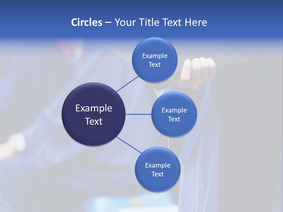 A Person In A Graduation Cap And Gown PowerPoint Template