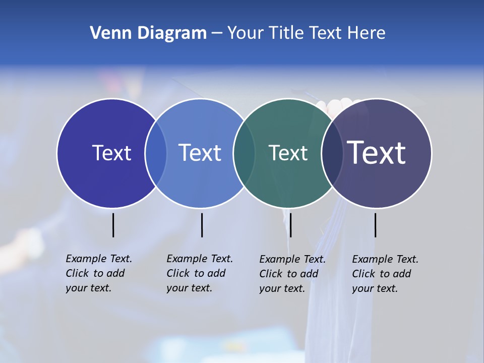 A Person In A Graduation Cap And Gown PowerPoint Template