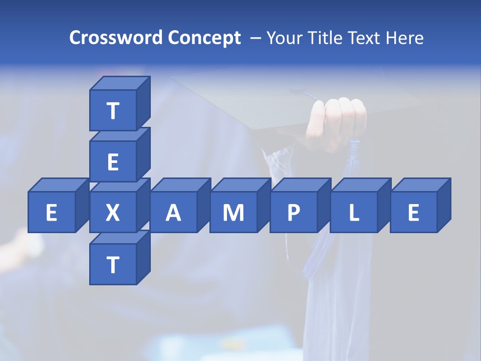 A Person In A Graduation Cap And Gown PowerPoint Template