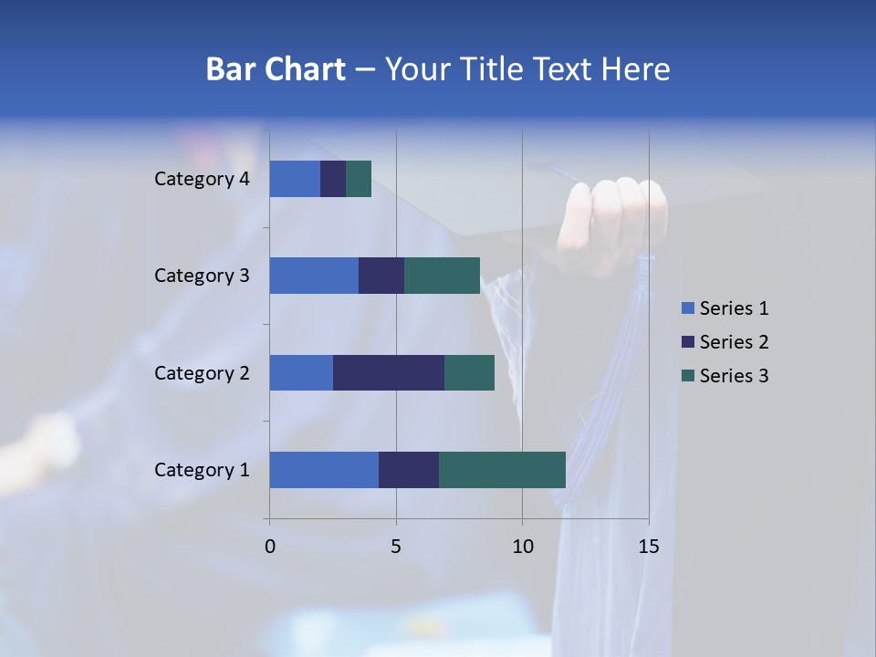 A Person In A Graduation Cap And Gown PowerPoint Template