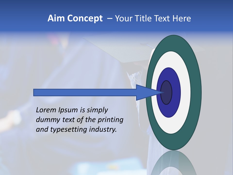 A Person In A Graduation Cap And Gown PowerPoint Template