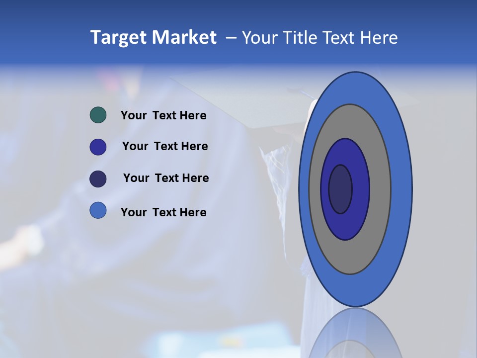 A Person In A Graduation Cap And Gown PowerPoint Template