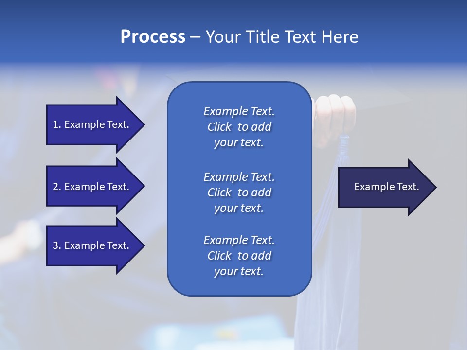A Person In A Graduation Cap And Gown PowerPoint Template