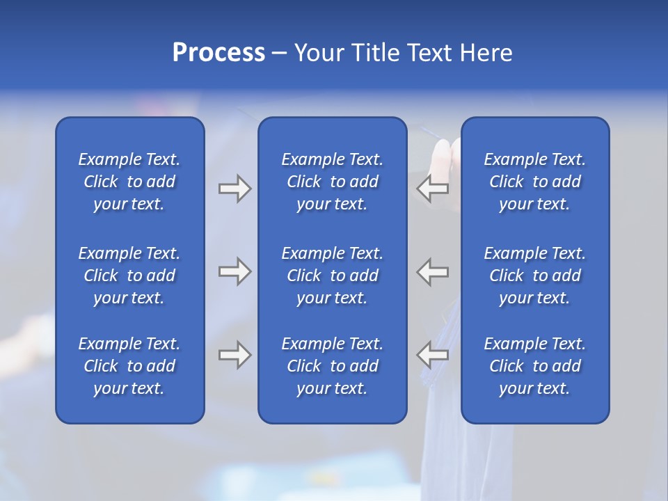 A Person In A Graduation Cap And Gown PowerPoint Template