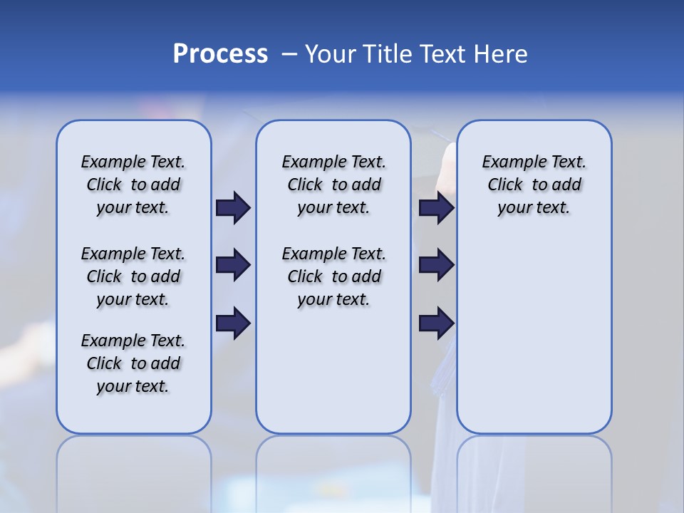 A Person In A Graduation Cap And Gown PowerPoint Template