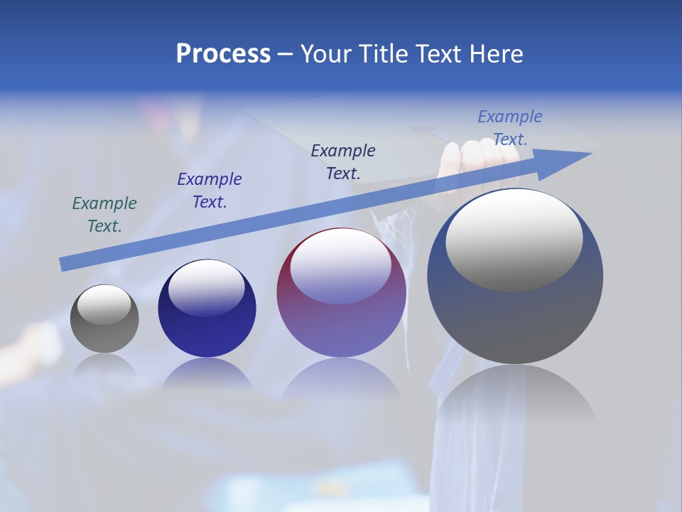 A Person In A Graduation Cap And Gown PowerPoint Template