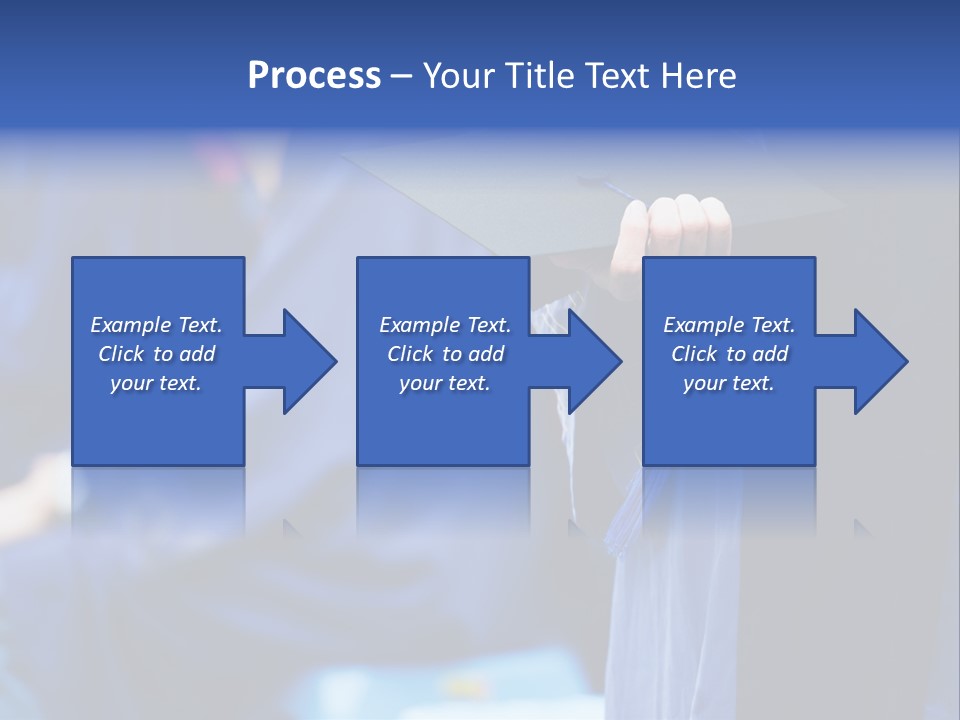 A Person In A Graduation Cap And Gown PowerPoint Template