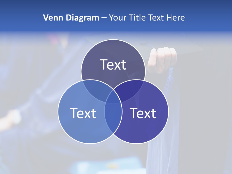 A Person In A Graduation Cap And Gown PowerPoint Template