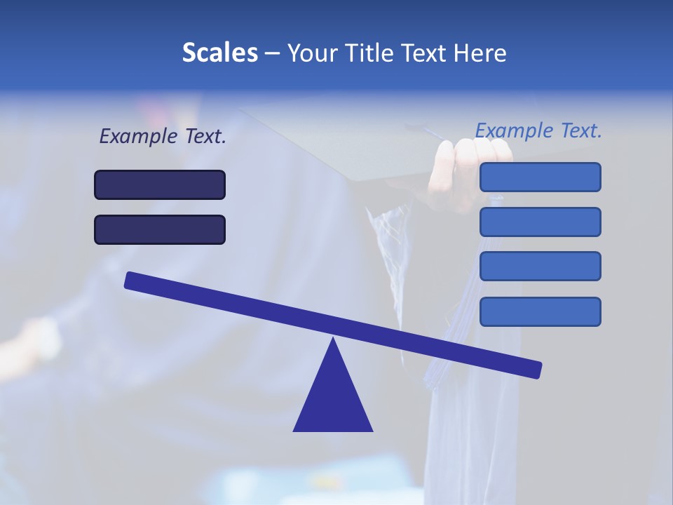 A Person In A Graduation Cap And Gown PowerPoint Template