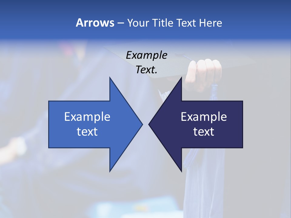 A Person In A Graduation Cap And Gown PowerPoint Template