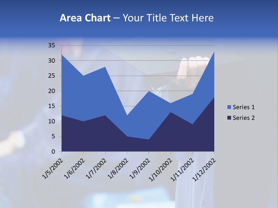 A Person In A Graduation Cap And Gown PowerPoint Template