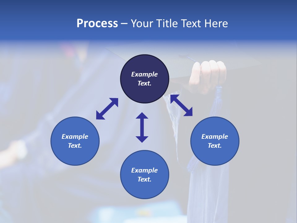 A Person In A Graduation Cap And Gown PowerPoint Template