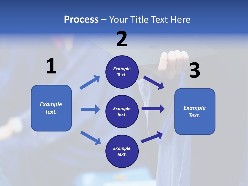 A Person In A Graduation Cap And Gown PowerPoint Template