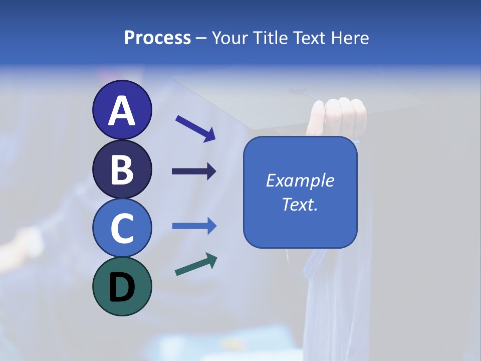 A Person In A Graduation Cap And Gown PowerPoint Template