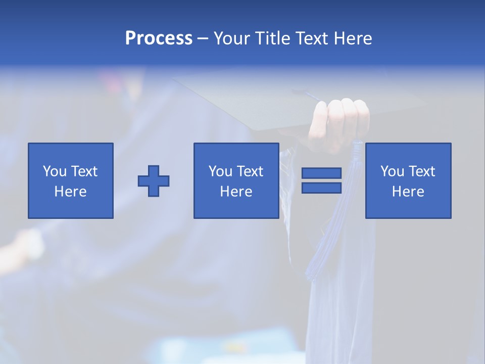 A Person In A Graduation Cap And Gown PowerPoint Template