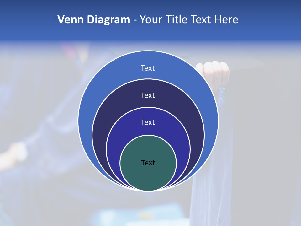 A Person In A Graduation Cap And Gown PowerPoint Template