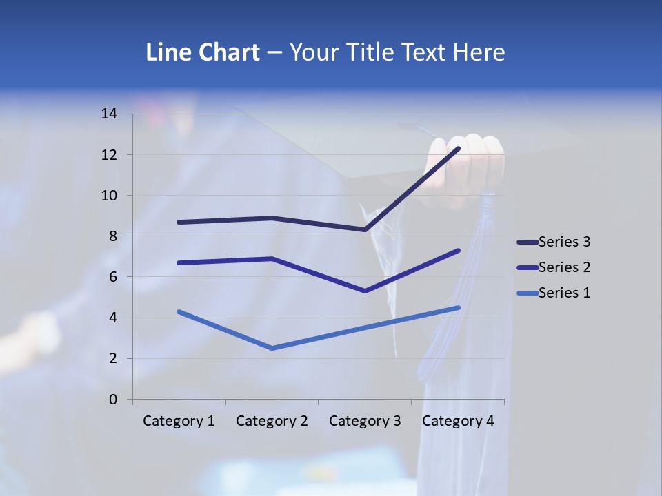 A Person In A Graduation Cap And Gown PowerPoint Template