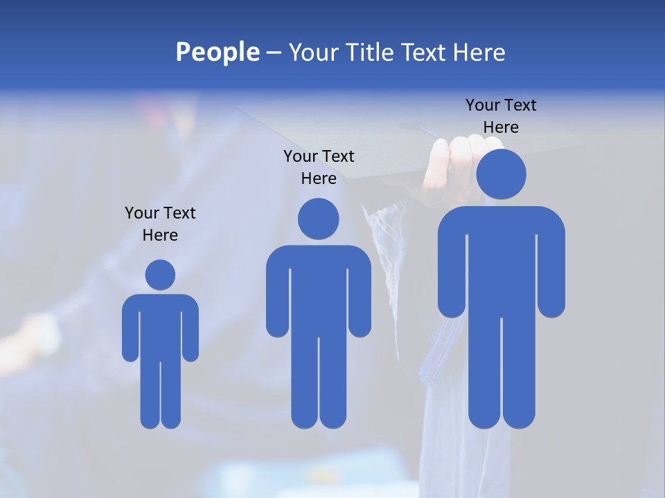 A Person In A Graduation Cap And Gown PowerPoint Template