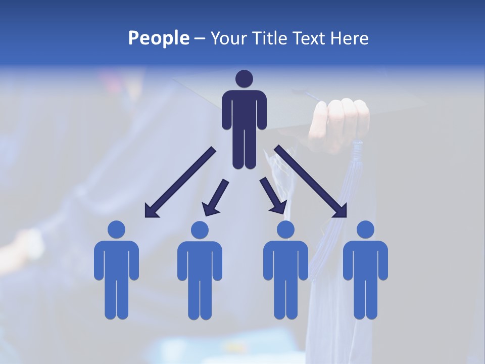 A Person In A Graduation Cap And Gown PowerPoint Template