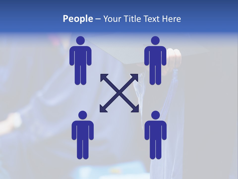 A Person In A Graduation Cap And Gown PowerPoint Template