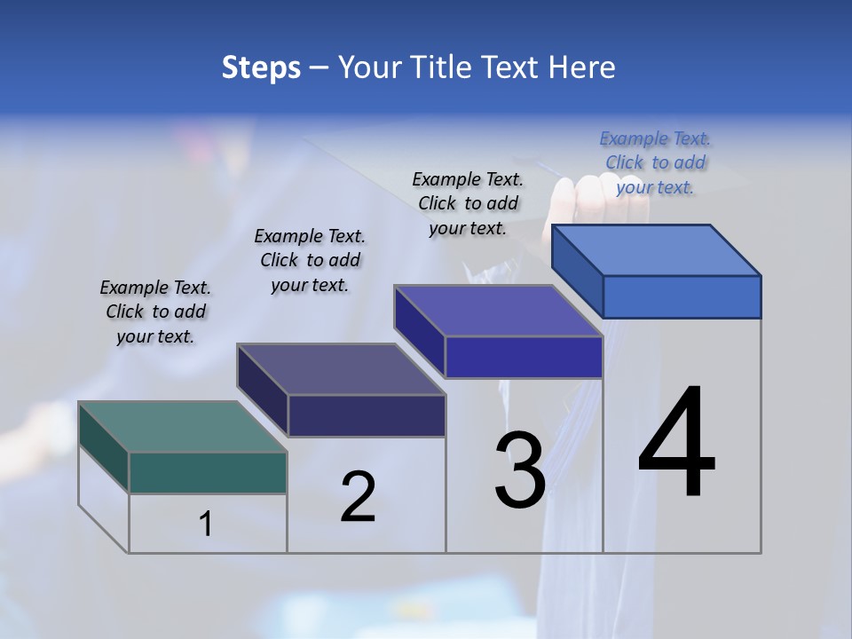 A Person In A Graduation Cap And Gown PowerPoint Template