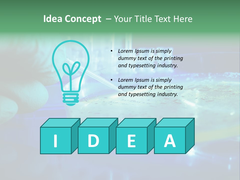Agar Bacterial Tools PowerPoint Template