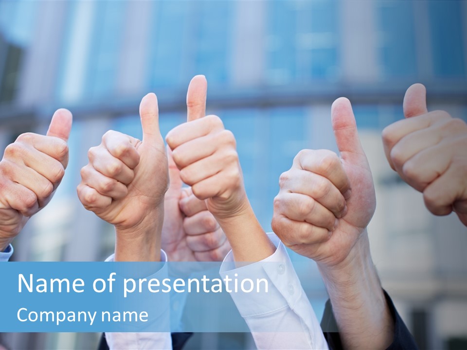 Quantity People Fist PowerPoint Template