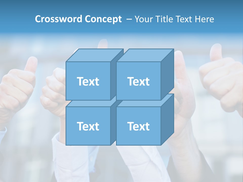 Quantity People Fist PowerPoint Template