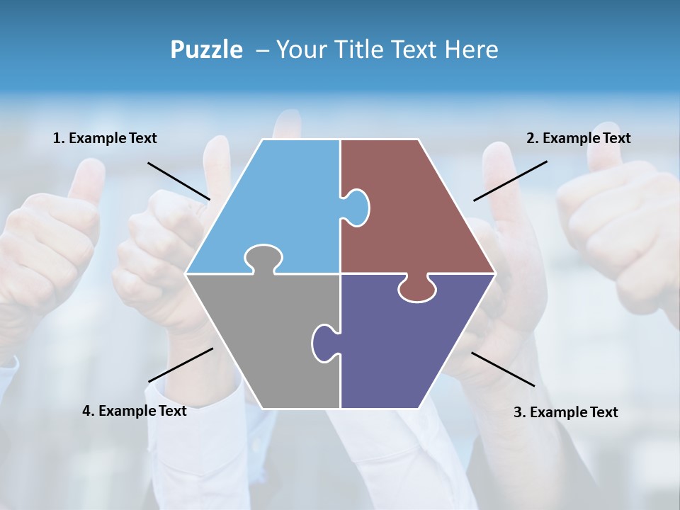 Quantity People Fist PowerPoint Template