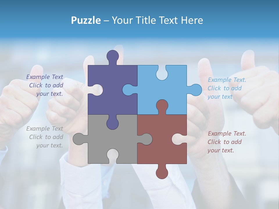 Quantity People Fist PowerPoint Template