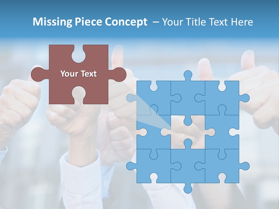 Quantity People Fist PowerPoint Template