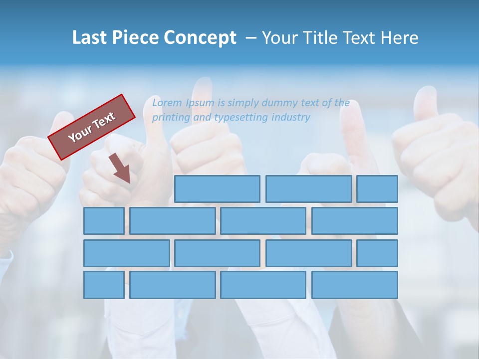 Quantity People Fist PowerPoint Template