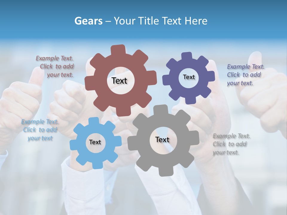 Quantity People Fist PowerPoint Template