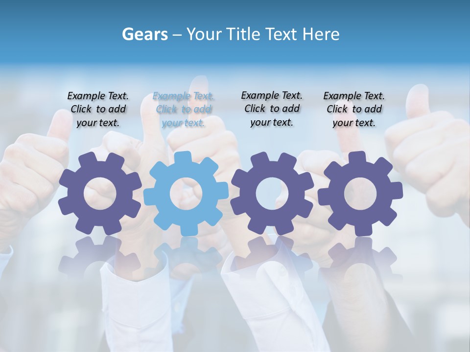 Quantity People Fist PowerPoint Template