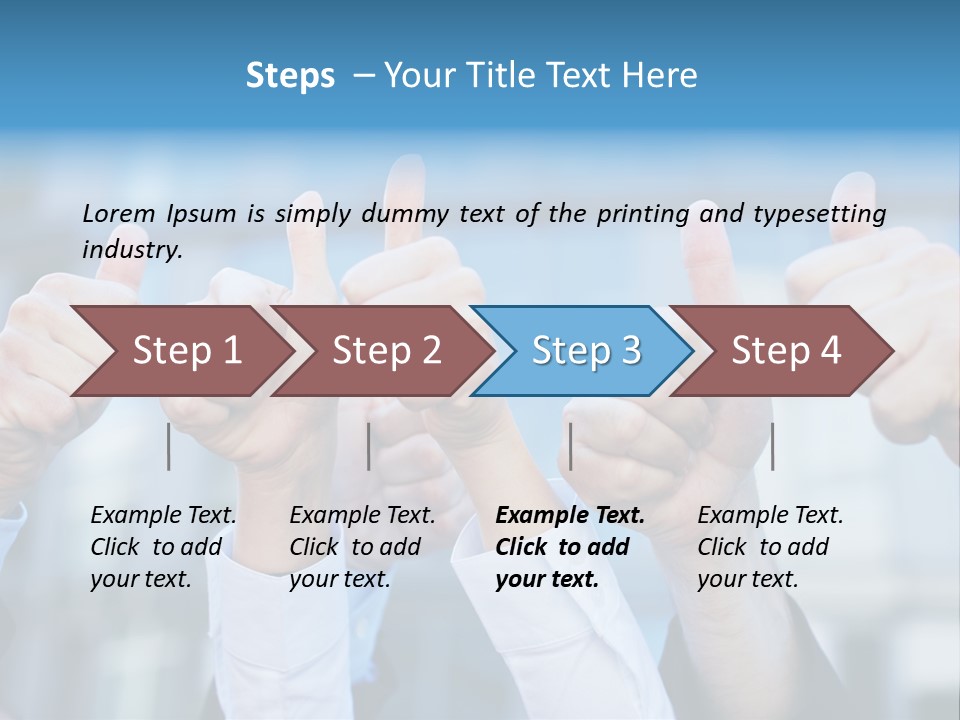 Quantity People Fist PowerPoint Template